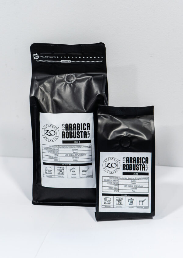 Kawa Optymalna - 40 % ARABICA, 60 % ROBUSTA